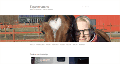 Desktop Screenshot of equestrian.nu