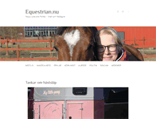 Tablet Screenshot of equestrian.nu