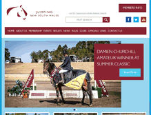 Tablet Screenshot of jumpingnsw.equestrian.org.au